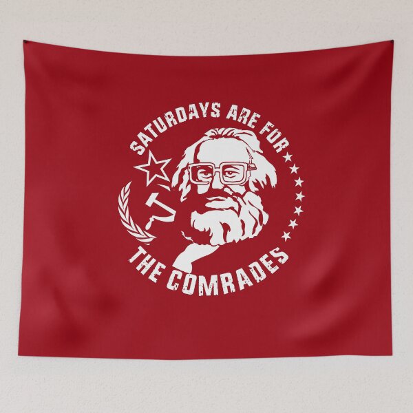 Item preview, Vintage Soviet Funny Marx Meme Russian Saturdays Are For The Comrades  designed and sold by TopTeeShop.