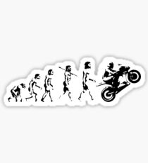 MOTORCYCLE EVOLUTION BIKE WHEELIE Sticker