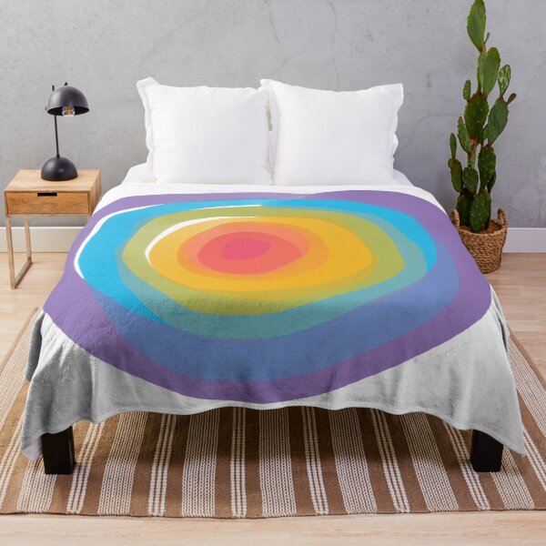 Item preview, Rainbow Circle Abstract Art designed and sold by MoCatDesigns.