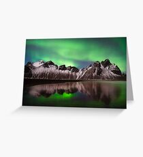 Northern Lights in Iceland. Greeting Card