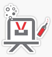 The Drunken Robot Sticker