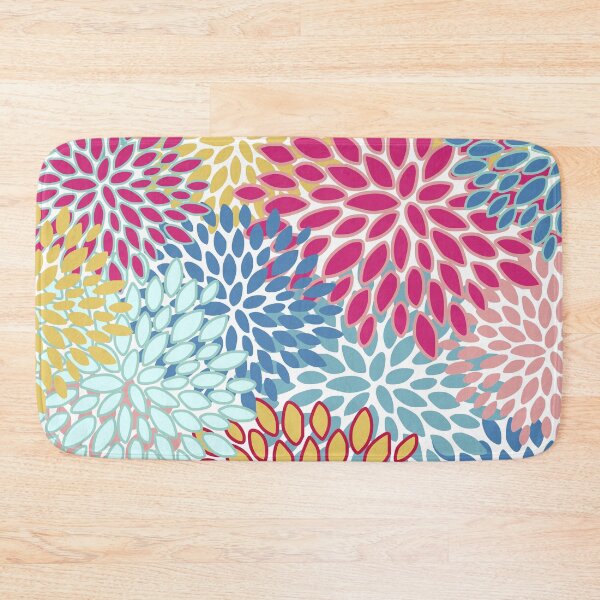 Item preview, Floral Prints, Pink, Blue, Teal, Yellow, Colourful Prints designed and sold by meggydesigns.
