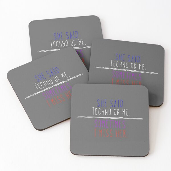 Item preview, She Said Techno or Me designed and sold by Raw Creative Prints.