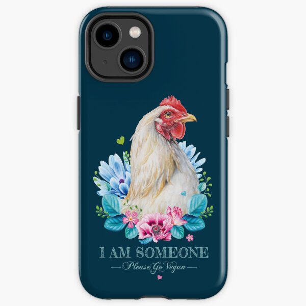 Hen with flowers by Maria Tiqwah iPhone Tough Case