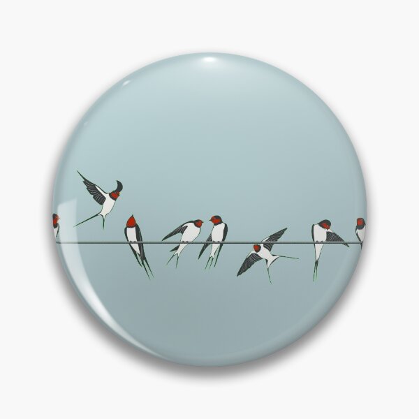 Item preview, Swallows on a line designed and sold by erinpbo.