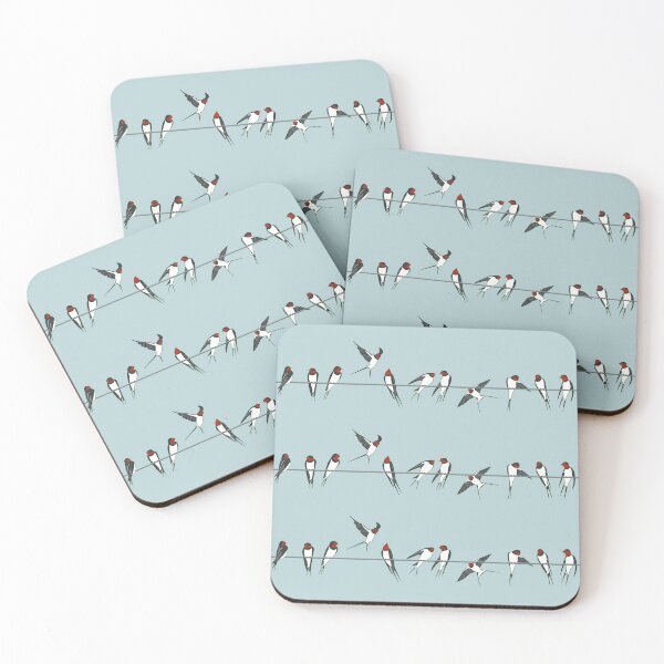 Item preview, Swallows on a line designed and sold by erinpbo.