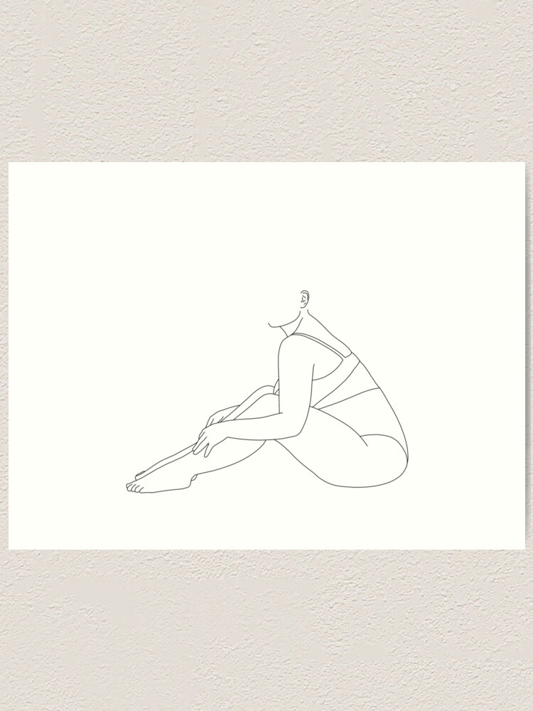 Life drawing figure illustration - Jeanie Art Print for Sale by