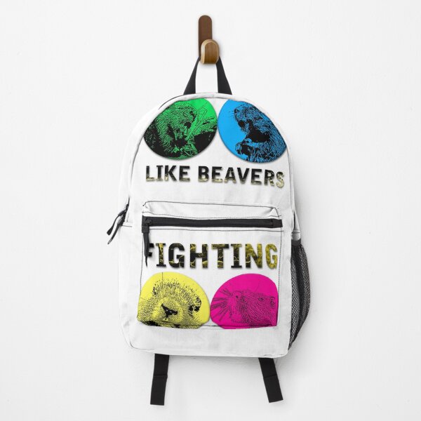 Item preview, Fighting like beavers - Inspired by a Kammy quote - Unique Quality Printed Designs NumbTs - design Unique Quality Printed Designs illustration designed and sold by NumbTs.