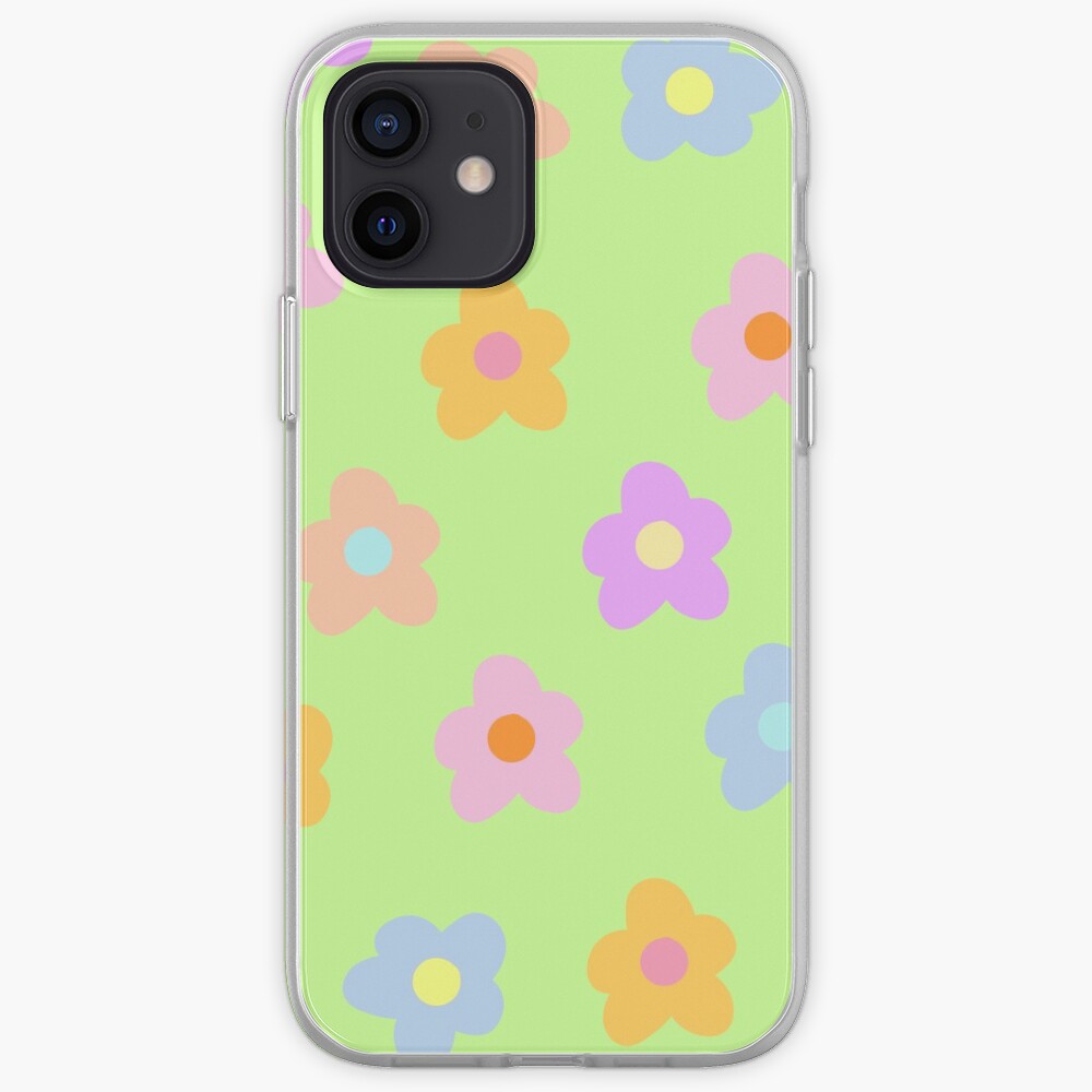 pastel 5-petal flowers iPhone Case & Cover