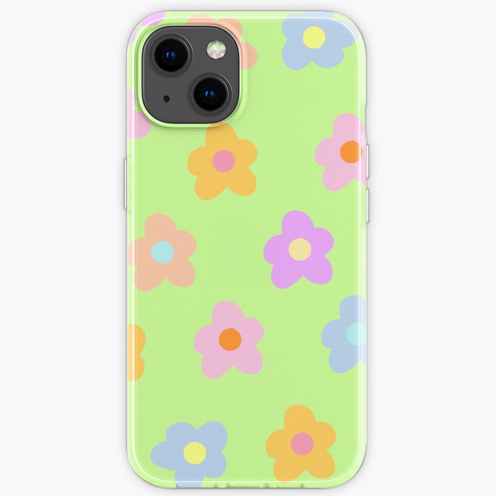 pastel 5-petal flowers iPhone Case