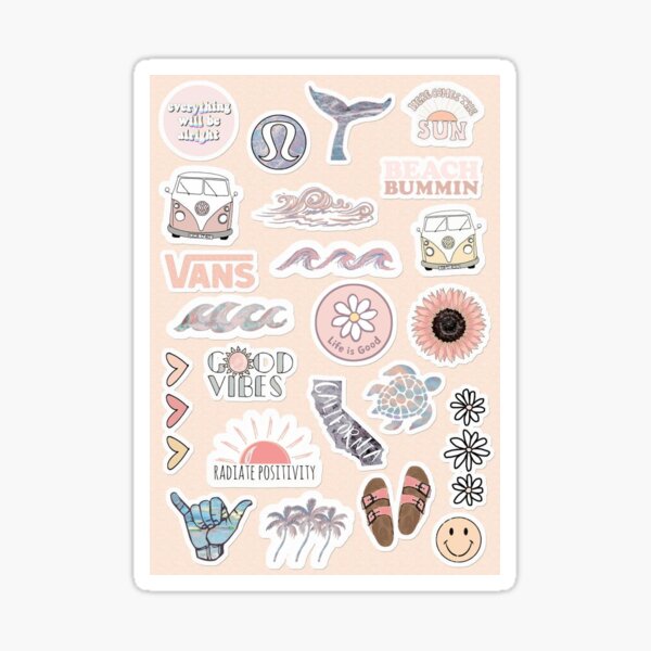 Item preview, vsco girly stiker pack designed and sold by Desilittlestore.