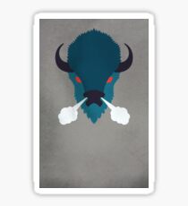 Buffalo von Wylee Sanderson Sticker