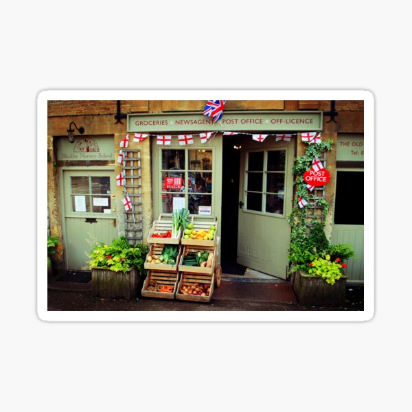 "Blockley Village Shop Cotswolds Gloucestershire" Sticker for Sale by AndyEvansPhotos Redbubble