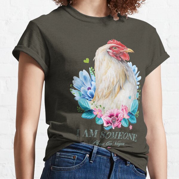 Hen with flowers Classic T-Shirt