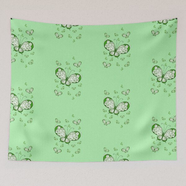 Item preview, Green Butterflies fantasy design  designed and sold by LoneAngel.