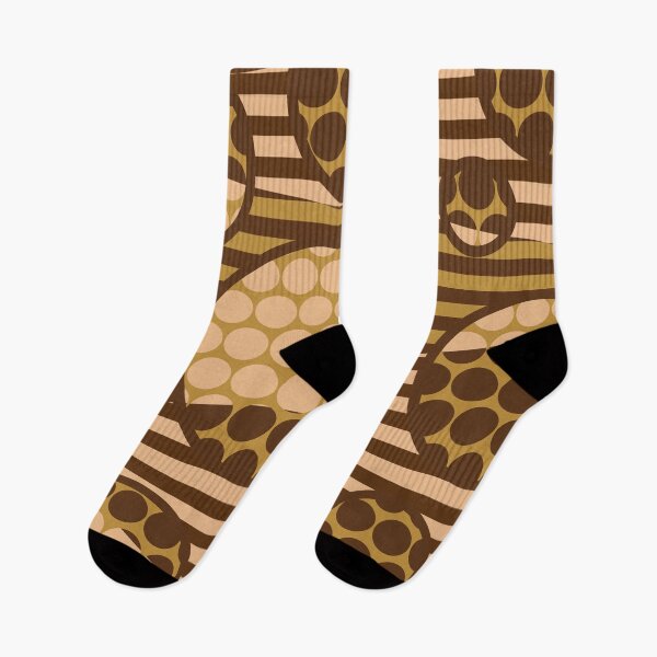 Item preview, Spots and Stripes Colour Block Pattern Coffee designed and sold by forfun-art.