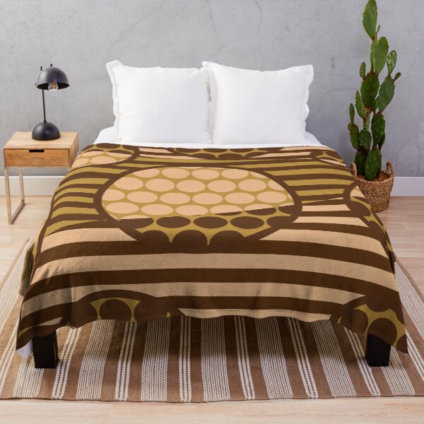 Item preview, Spots and Stripes Colour Block Pattern Coffee designed and sold by forfun-art.