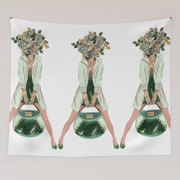 Item preview, Material Girl, Money Girl, Rich Girl, Shop Girl, Shopping, Green, Money Green, Money, Green Girl designed and sold by Clancy Rodgers.