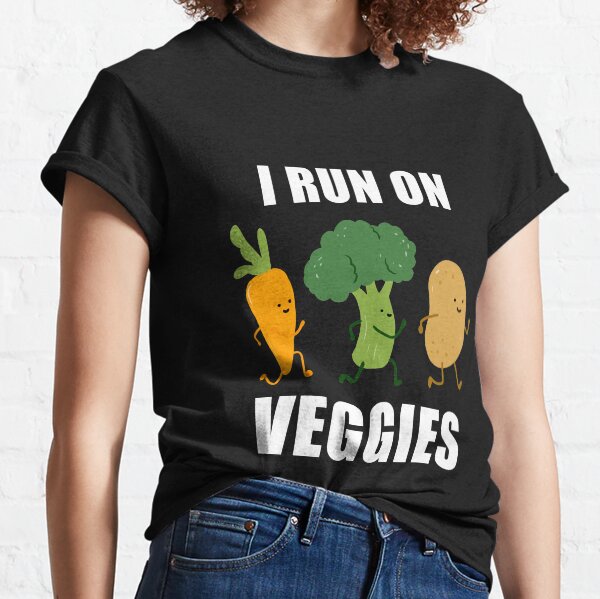 runs on veggies t shirt