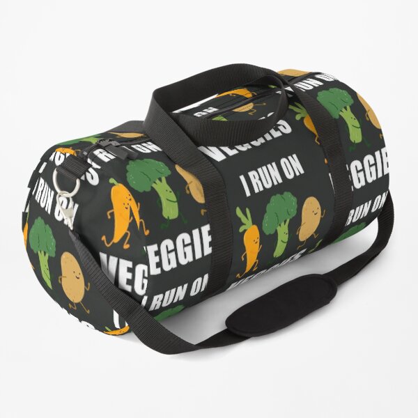 I Run On Veggies For Vegetarian Duffle Bag