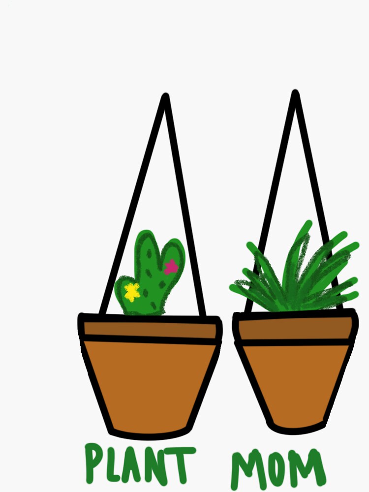 Download "Plant Mom" Sticker by jennashelley | Redbubble