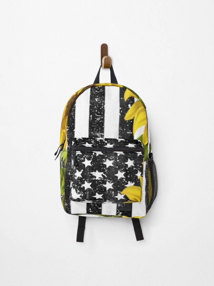 Checkered Sunflower Backpack