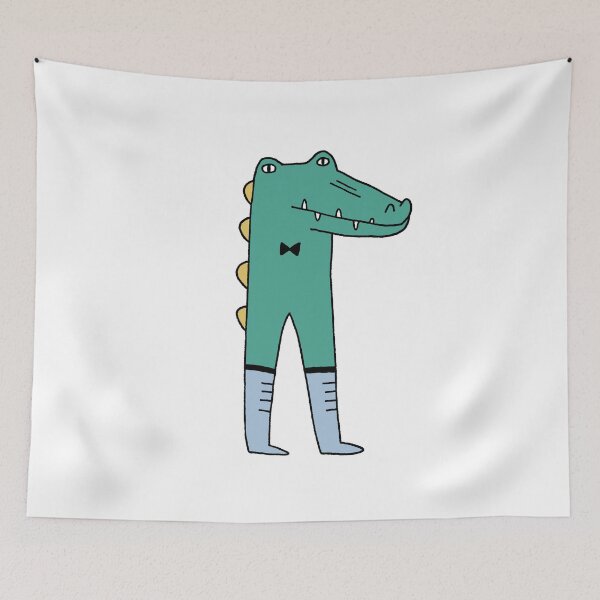 Item preview, Bowtie Croc in Green/Yellow/Blue designed and sold by cosmicmouse.