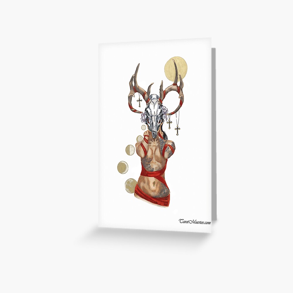 El Diablo Y El Emperador Tarot "The Devil - El Diablo -- Tarot" Greeting Card by tarotmuertos | Redbubble