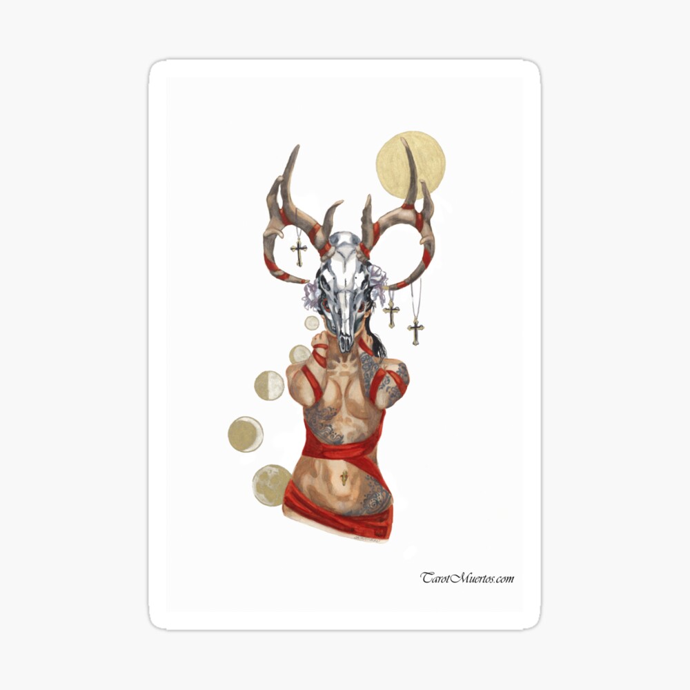 El Diablo Y El Emperador Tarot The Devil - El Diablo -- Tarot" Greeting Card by tarotmuertos | Redbubble