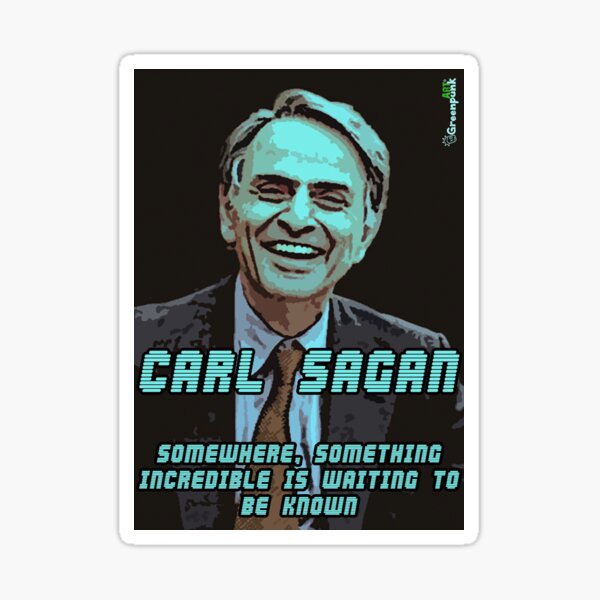 Carl Sagan quotes cosmos Sticker