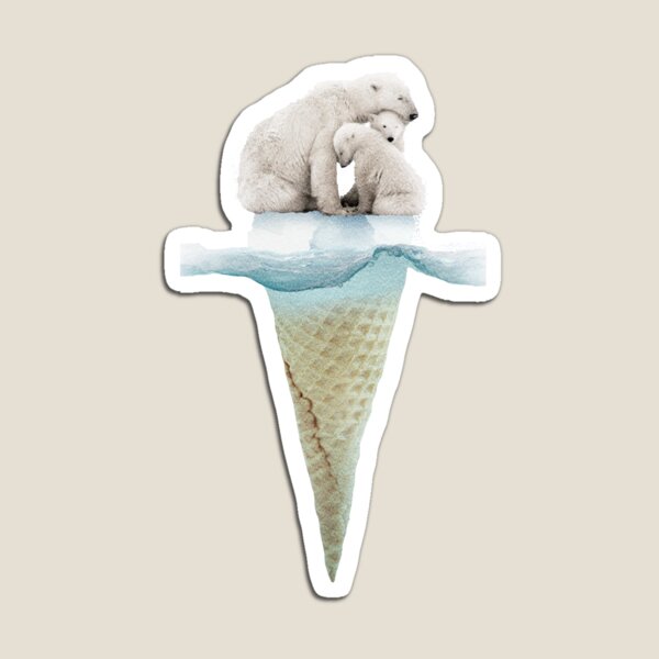 polar ice cream cap 02 Magnet