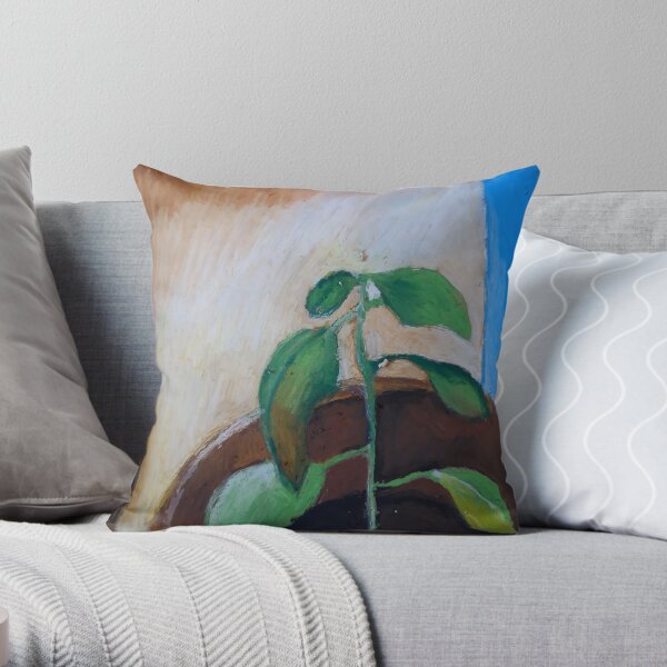 basilica plant Throw Pillow