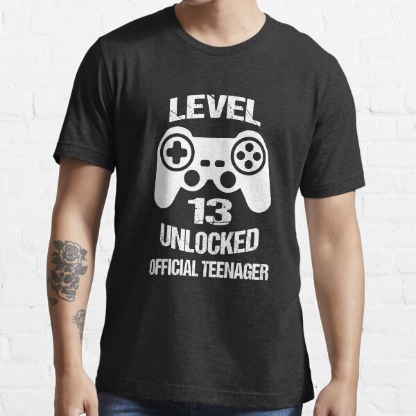 Nivel 13 adolescente oficial desbloqueado Camiseta esencial