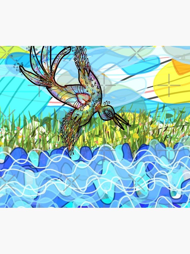 The bird and the river by aremaarega