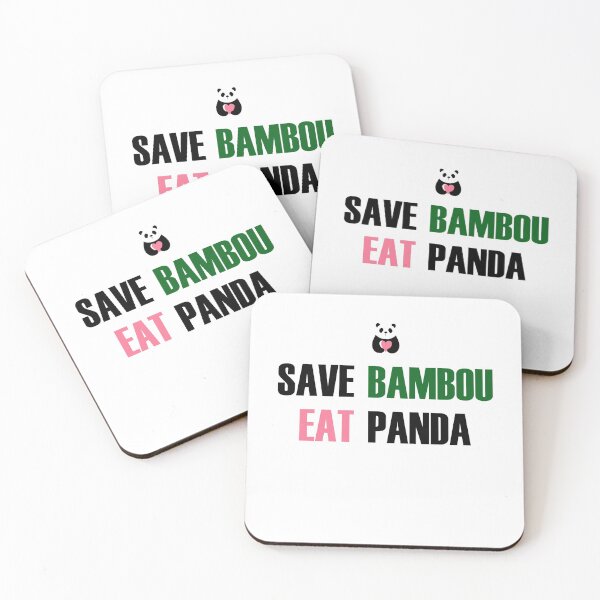 Item preview, Save bamboo eat panda designed and sold by 42Fox.