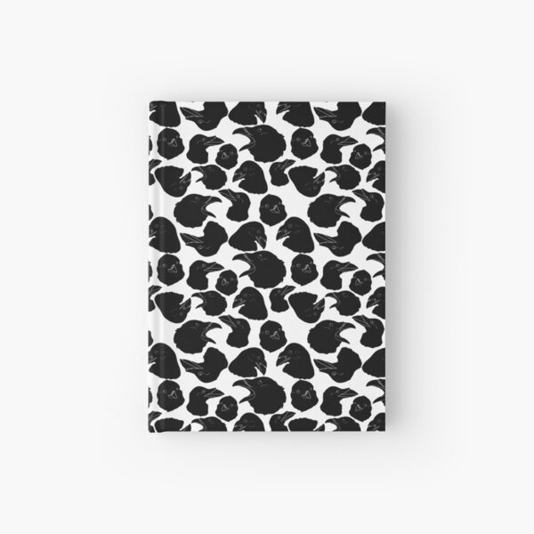 Crow Pattern Hardcover Journal