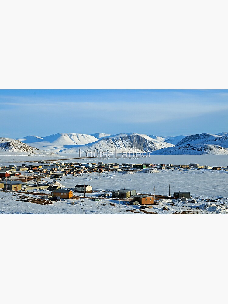 "Qikiqtarjuaq, The village. " Poster for Sale by LouiseLafleur Redbubble