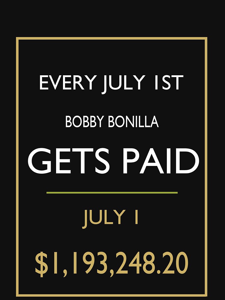 BOBBY BONILLA DAY FUNNY T-SHIRT 1st july Essential T-Shirt Essential  T-Shirt for Sale by Joutzar