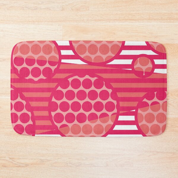 Item preview, Spots and Stripes Colour Block Pattern Pink Tonal designed and sold by forfun-art.