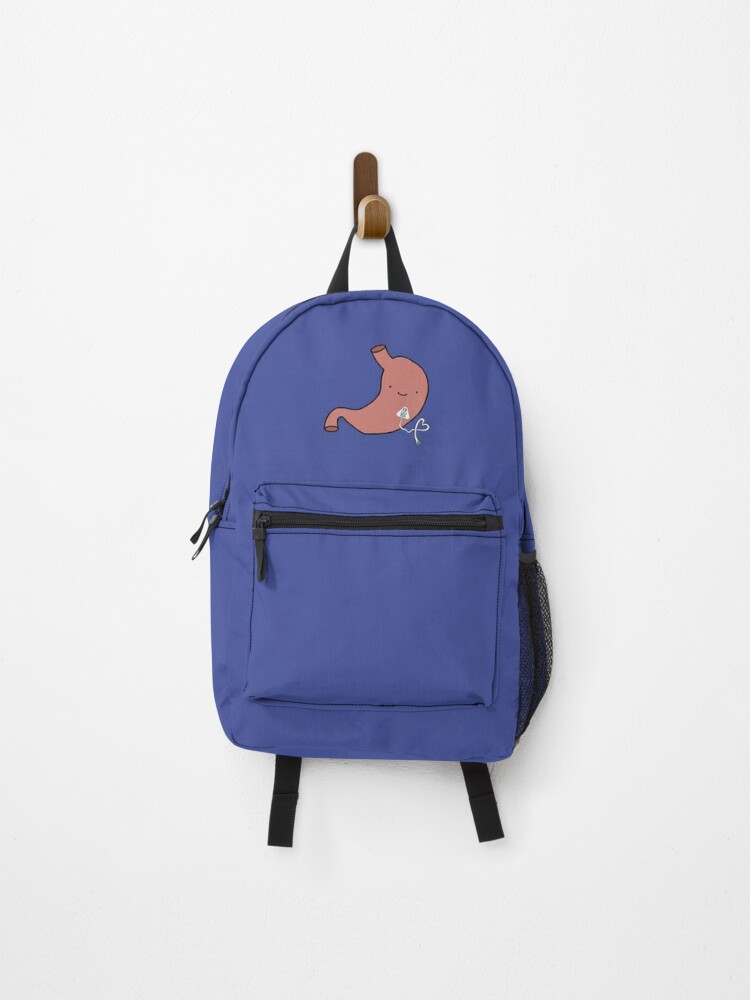 Happy Tubie stomach Backpack for Sale by Jasminmayox