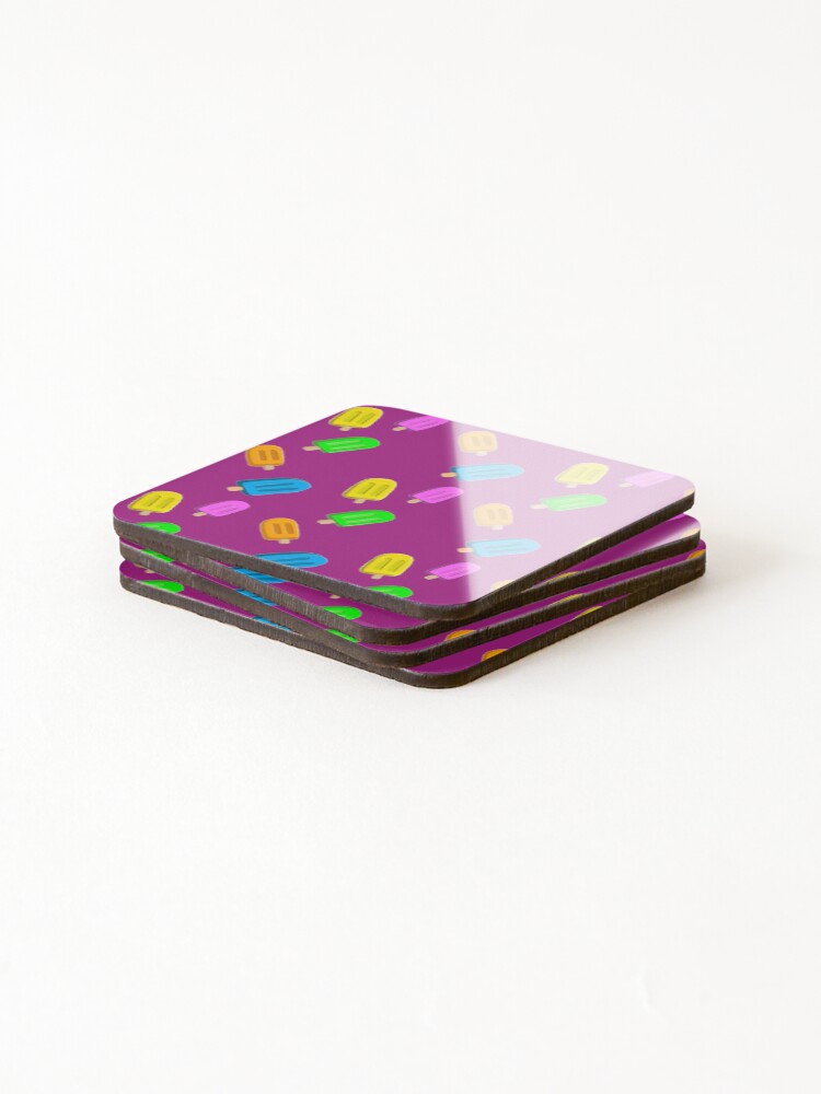Thumbnail 4 of 5, Coasters (Set of 4), Popsicles designed and sold by Rkwkinnard.