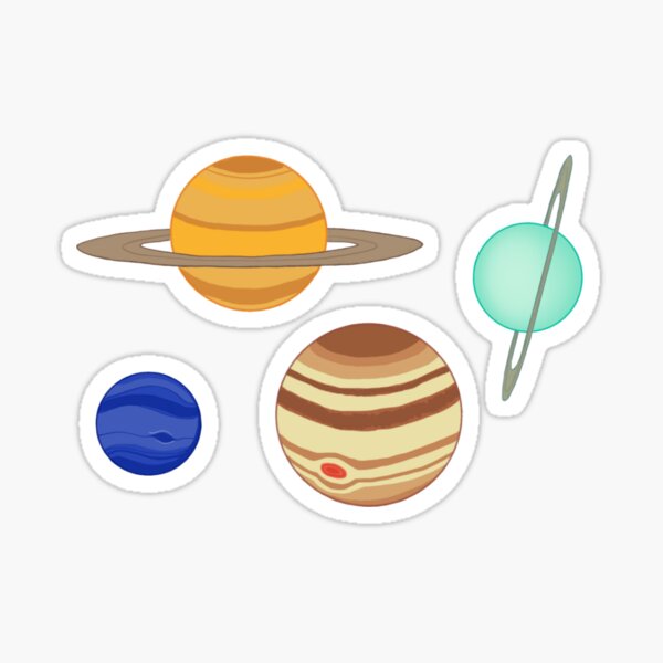 Gas Giant Planets Sticker