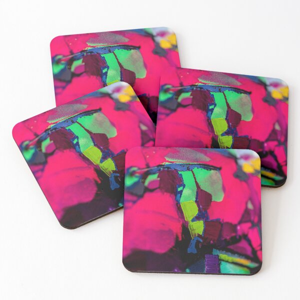 Painting Detial Design 9 Coasters (Set of 4)