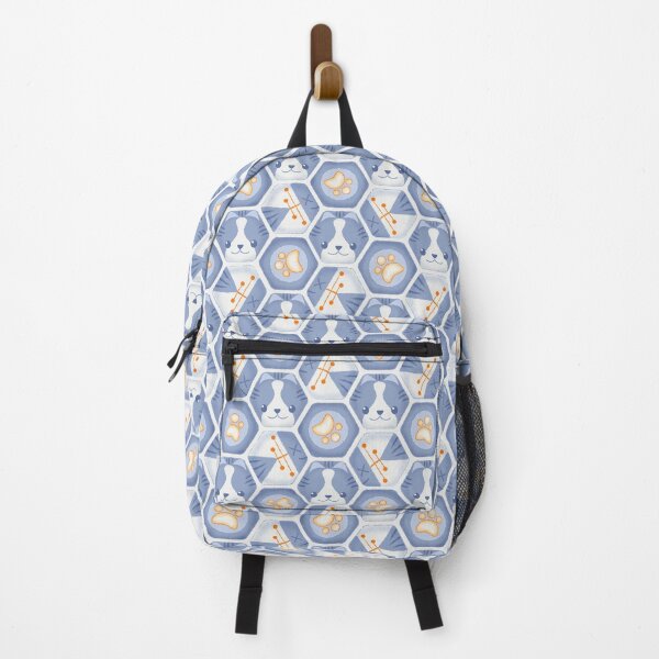 Hexy Cats_Blue Backpack