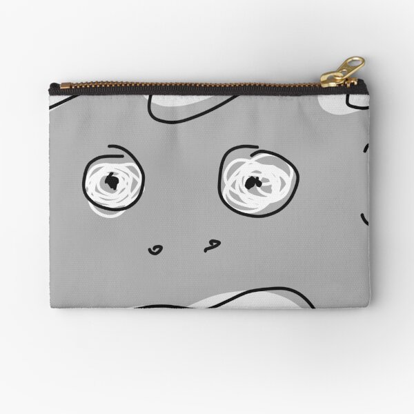 Grey Monsta Zipper Pouch