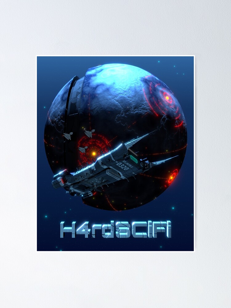 Aperçu 1 sur 3. Poster avec l'œuvre Planète H4rdSCiFi ! créée et vendue par SmartGalaxy.
