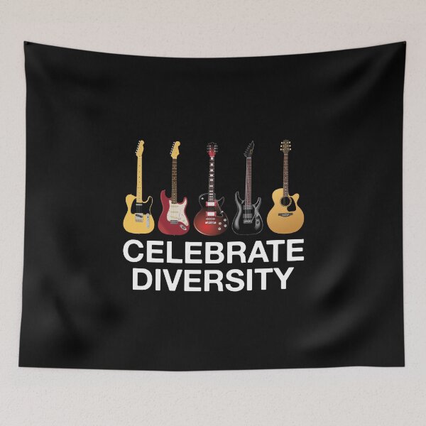 Item preview, Celebrate Diversity Guitar  designed and sold by Vanover Designs.