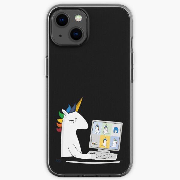 Videoconference Unicorn iPhone Soft Case