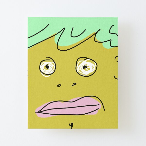 Gold Sick Monsta Canvas Mounted Print