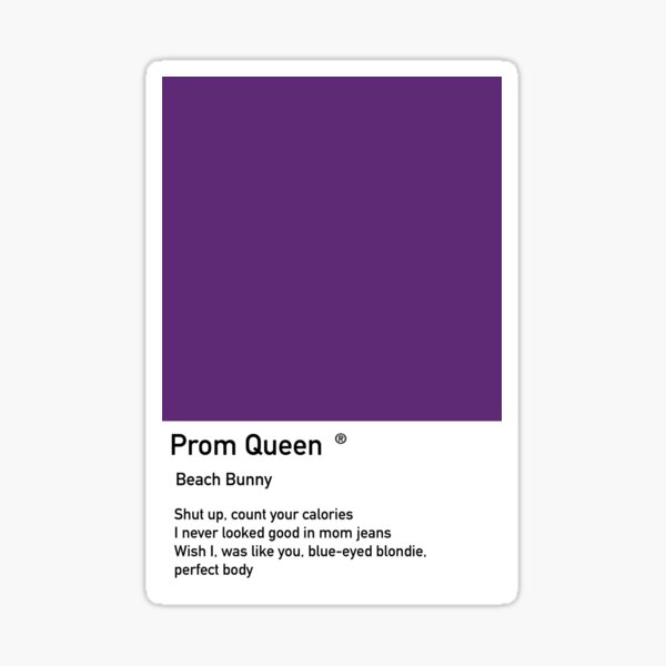 Prom Queen Beach Bunny Lyrics